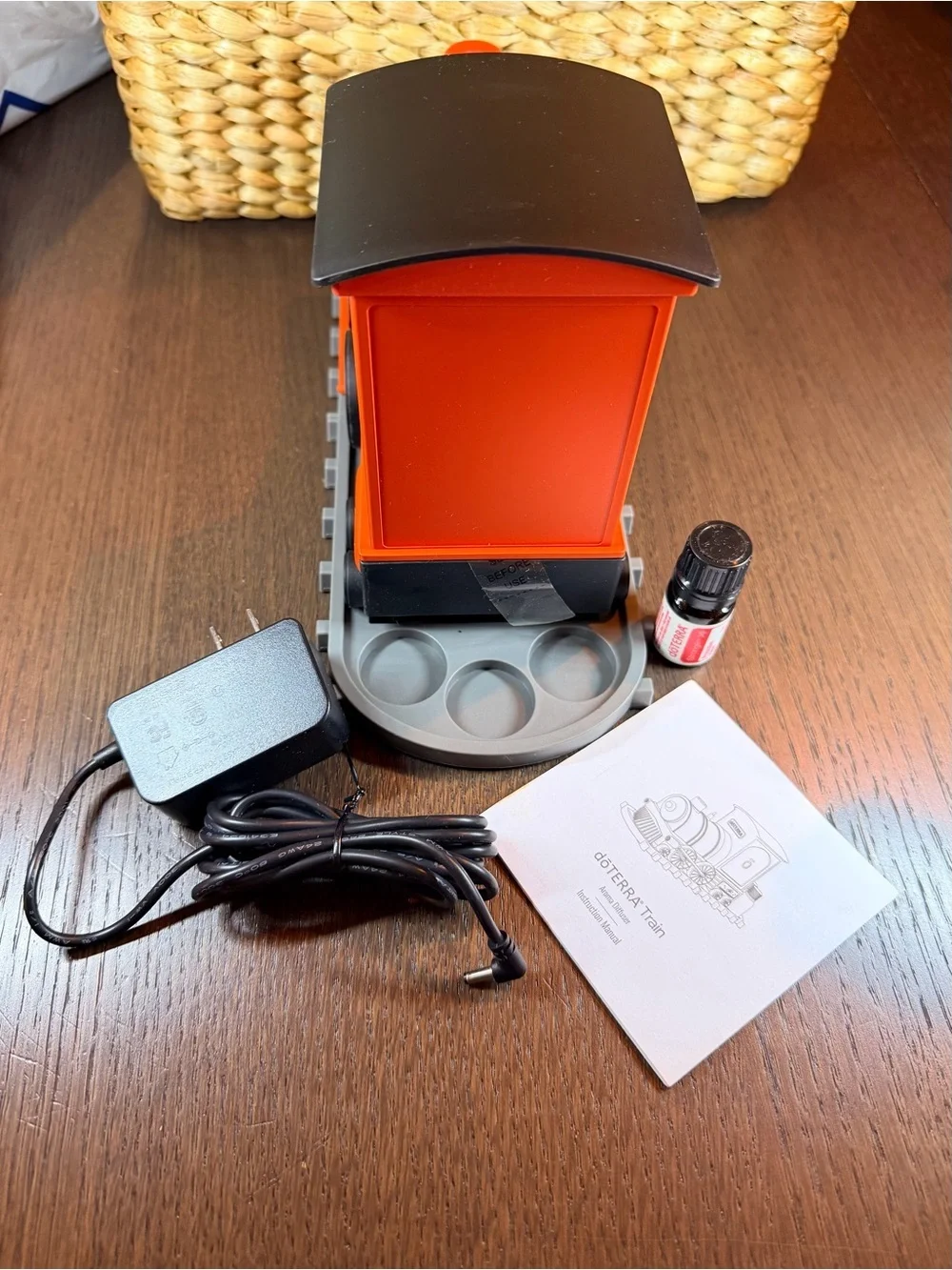 Doterra Red Train Aroma Diffuser with Train Track and Oil Holder